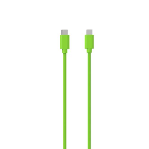 CABLE CHARGE  USB-C VERS USB-C PD (27W) - LONGUEUR 1.5M - VERT - - 2