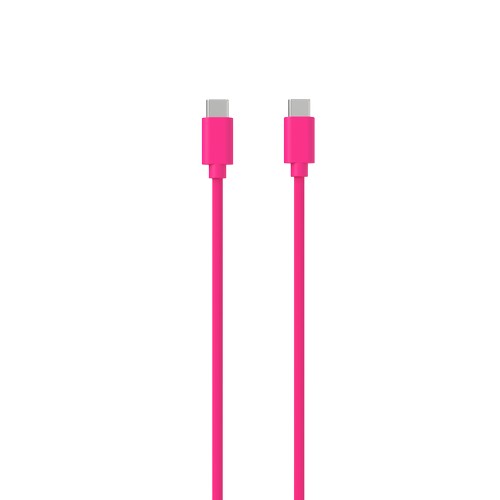 CABLE CHARGE USB-C VERS USB-C PD (27W) - LONGUEUR 1.5M - ROSE - - 2