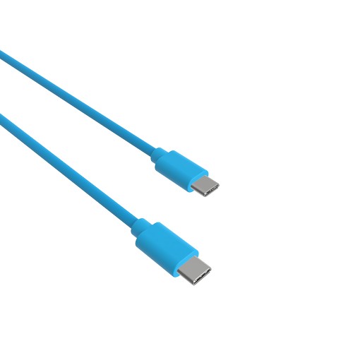 CABLE CHARGE USB-C VERS USB-C PD (27W) - LONGUEUR 1.5M - BLEU - - 4