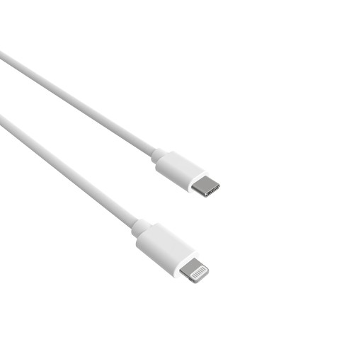 CABLE CHARGE USB-C VERS LIGHTNING PD (27W) - LONGUEUR 1.5M - BLANC - - 3