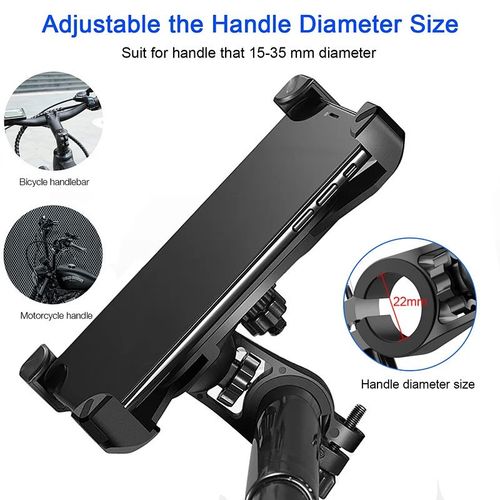 SUPPORT VELO ROTATIF UNIVERSEL POUR SMARTPHONE TOUTE TAILLE DE 3.5" JUSQU'A 7" - 3