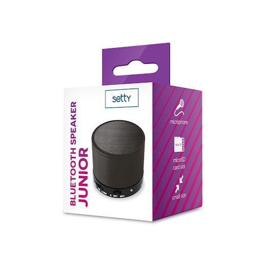 ENCEINTE HAUT-PARLEUR SANS FIL BLUETOOTH 3W JUNIOR NOIRE - SETTY - 3