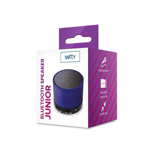 ENCEINTE HAUT-PARLEUR SANS FIL BLUETOOTH 3W JUNIOR BLEUE - SETTY - 3