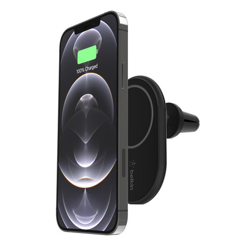 SUPPORT VOITURE MAGNETIQUE CHARGEUR INDUCTION MAGSAFE 10W NOIR - BELKIN - 1