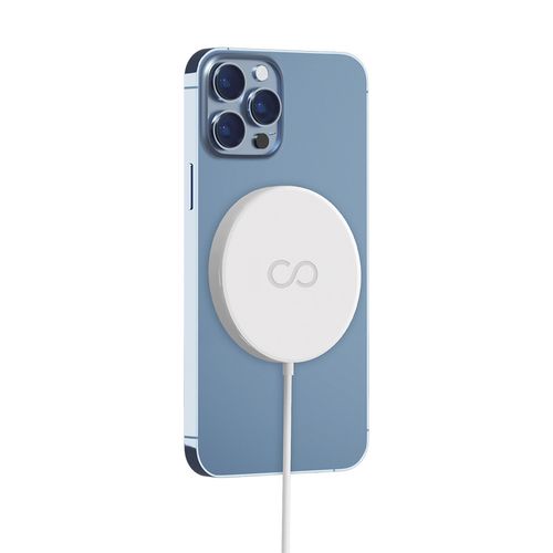 CHARGEUR SANS FIL A INDUCTION MAGSAFE 15W BLANC - FOREVER - 1