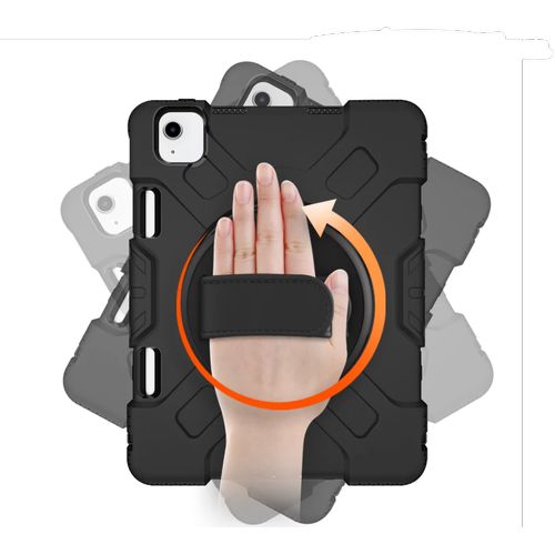 COQUE   AVEC POIGNEE 360 + STAND + BANDOUILLERE POUR APPLE IPAD - 6