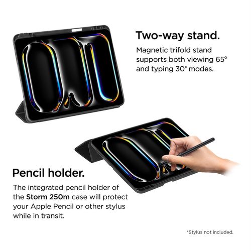 ETUI FOLIO NOIR  RENFORCÉ POUR APPLE IPAD MINI 6 (2021-2023) / MINI 7 (2024) - EIGER® - 3