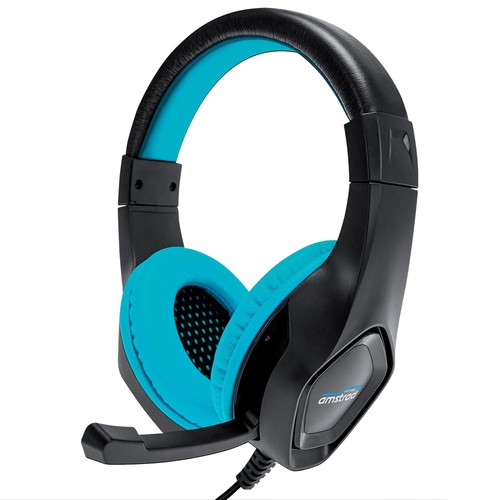 CASQUE PRO GAMER 40MM BLEU + ARCEAU ET MICRO AJUSTABLES - 1