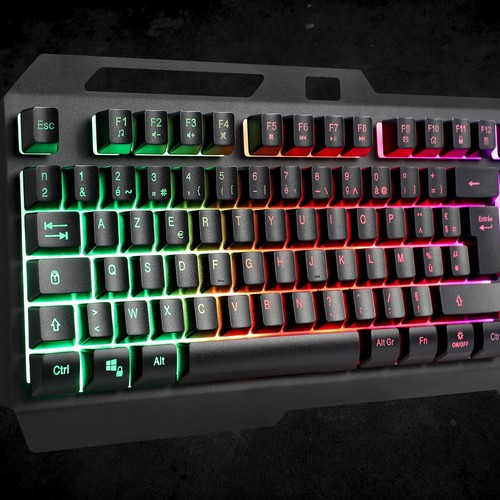 CLAVIER AZERTY PRO GAMER AVEC RETROECLAIRAGE - 2