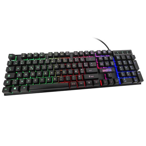 CLAVIER AZERTY PRO GAMER AVEC RETROECLAIRAGE RVB - AMSTRAD - 4