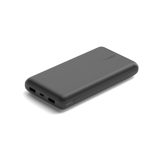 BATTERIE DE SECOURS 20 000 MAH NOIRE AVEC 3 SORTIES 1 USB-C ET 2 USB-A - 5