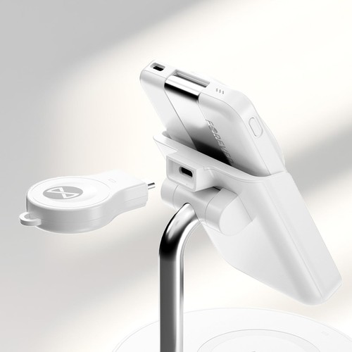 STATION DE RECHARGE INDUCTION 4-EN-1 15W : IPHONE + AIRPODS + WATCH + BATTERIE DE SECOURS - 7