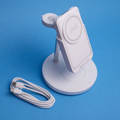 STATION DE RECHARGE INDUCTION 4-EN-1 15W : IPHONE + AIRPODS + WATCH + BATTERIE DE SECOURS - 8