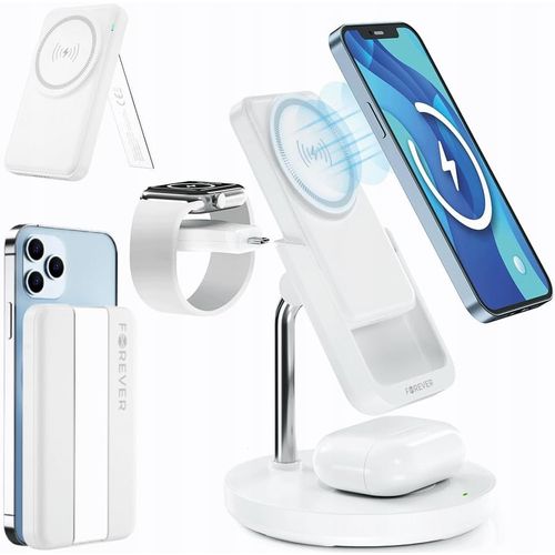 STATION DE RECHARGE INDUCTION 4-EN-1  15W : IPHONE + AIRPODS + WATCH + BATTERIE DE SECOURS - 2