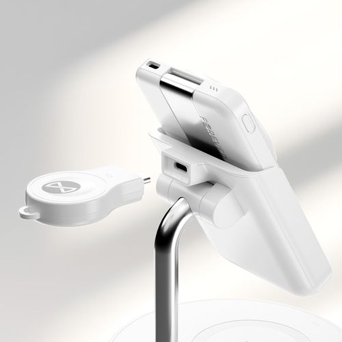 STATION DE RECHARGE INDUCTION 4-EN-1  15W : IPHONE + AIRPODS + WATCH + BATTERIE DE SECOURS - 7