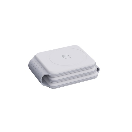 STATION DE RECHARGE PLIABLE 3-EN-1 POUR TELEPHONE + MONTRE + ECOUTEURS A INDUCTION - 4