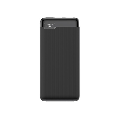 BATTERIE DE SECOURS 10.000 MAH PREMIUM AVEC AFFICHAGE DIGITAL - 2 USB-A OUT + 1 USB-C IN / OUT - 1