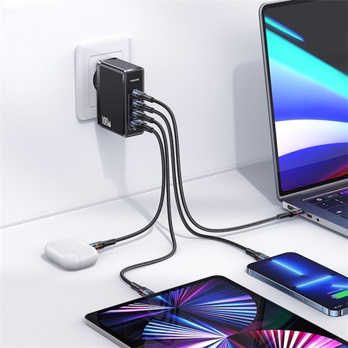 CHARGEUR SECTEUR ULTRA-RAPIDE USB-C 100W NOIR - 5