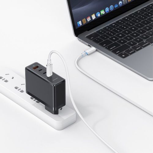 CABLE CHARGE  USB-C VERS USB-C PD 3.0 (100W) - 1.2M - LED LUMINEUSE - BLANC - USAMS - 5