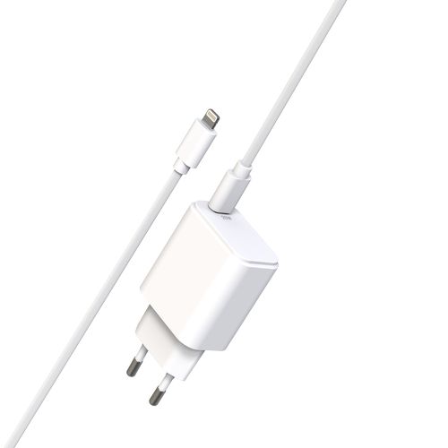 CHARGEUR SECTEUR USB-C PD 20W + CABLE USB-C VERS LIGHTNING 1.5M - 3