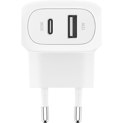 CHARGEUR SECTEUR  42W DOUBLE USB  BLANC - 2