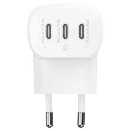 CHARGEUR SECTEUR 3 USBC 67W BLANC - 2