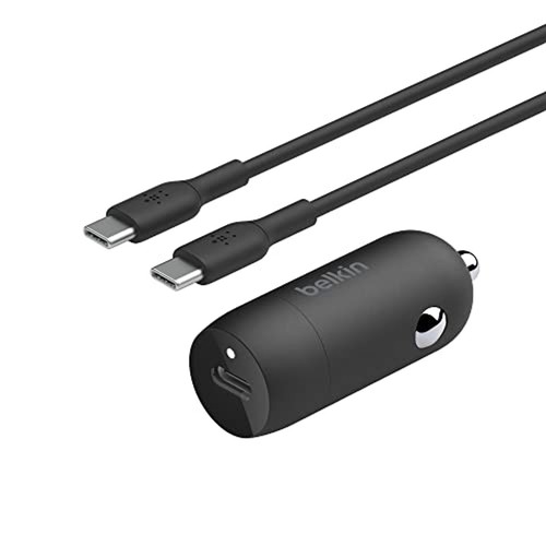 CHARGEUR VOITURE RAPIDE USB-C 30W PD ET PPS + CABLE - 1