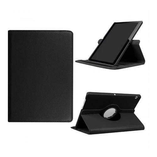 ETUI NOIR AVEC ROTATION 360 + STAND POUR SAMSUNG GALAXY TAB S9+ / S9 FE+ - 4