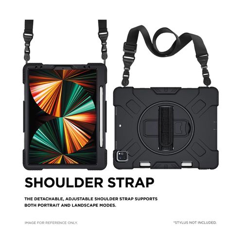 COQUE   AVEC POIGNEE 360 + STAND + BANDOULIERE POUR APPLE IPAD AIR 13 - 2