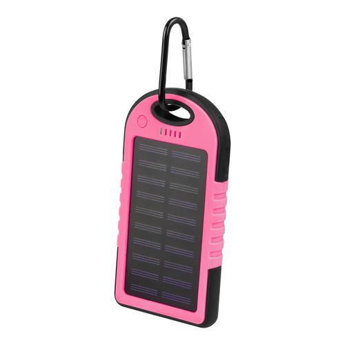 BATTERIE DE SECOURS SOLAIRE 5 000 MAH ROSE - SETTY - 2
