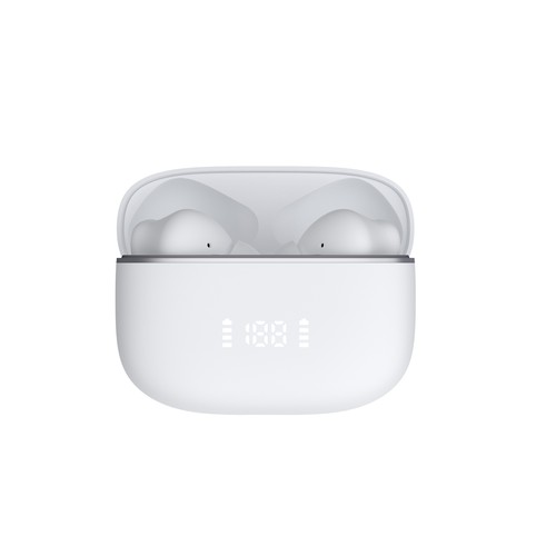 ECOUTEURS - NOISE CANCELLING ACTIF (ANC) - INTRA AURICULAIRES - AFFICHAGE DIGITAL - BLUETOOTH 5.3 - BLANCS - JAYM® - 6