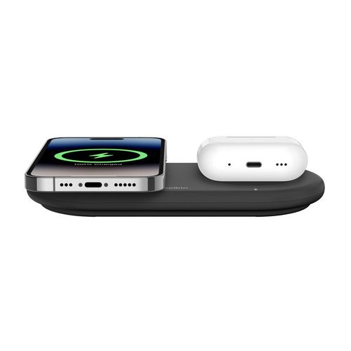 STATION DE RECHARGE 2-EN-1 AVEC INDUCTION  Qi2 15W POUR IPHONE / AIRPODS - 3