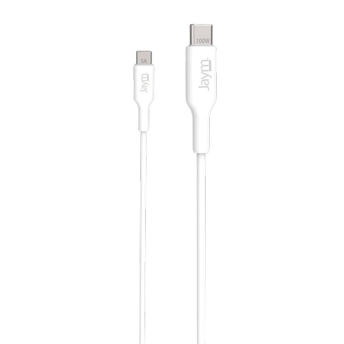 CABLE CHARGE USB-C VERS USB-C PD 3.0 (100W) - LONGUEUR 2M - BLANC - - 4