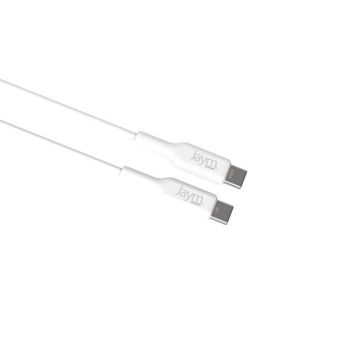 CABLE CHARGE  USB-C VERS USB-C PD 3.0 (100W) - LONGUEUR 2M - BLANC - - 5