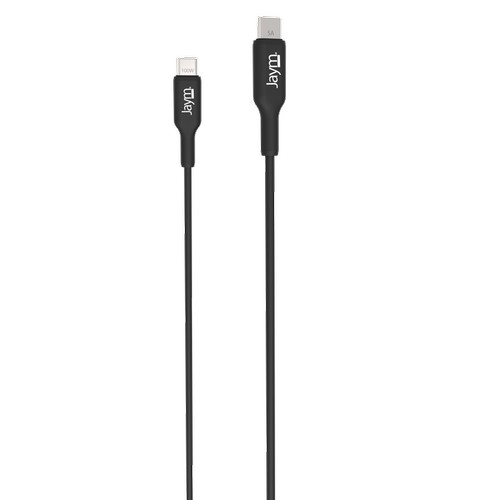 CABLE CHARGE USB-C VERS USB-C PD 3.0 (100W) - LONGUEUR 1M - NOIR - - 5