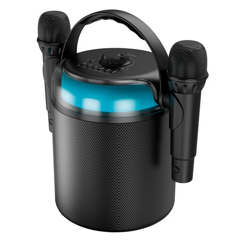 ENCEINTE BLUETOOTH  120W - KARAOKÉ 2 MICROS SANS FIL - EFFETS LUMINEUX - NOIR - 6