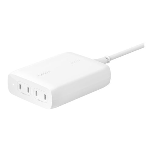 CHARGEUR SECTEUR ULTRA RAPIDE *GAN* 200W PD ET PPS 4 PORTS USB-C - BLANC - BELKIN - 1