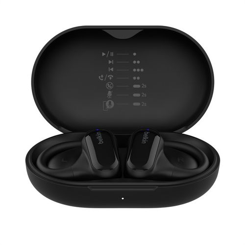 ECOUTEURS  SPORT *OREILLES LIBRES* SOUNDFORM CLEARFIT - NOIRS - BELKIN - 3
