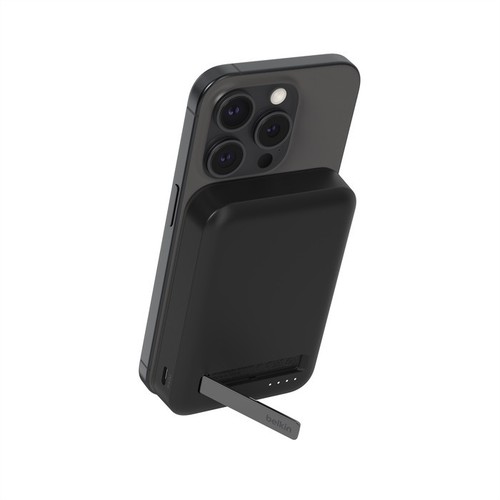 BATTERIE DE SECOURS INDUCTION 8.000 MAH MAGSAFE FONCTION STAND - NOIRE - 2