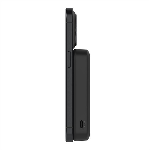BATTERIE DE SECOURS INDUCTION 8.000 MAH MAGSAFE FONCTION STAND - NOIRE - 6