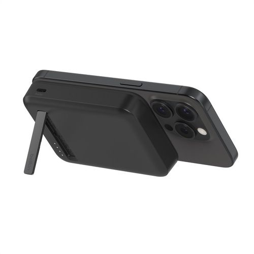BATTERIE DE SECOURS INDUCTION 8.000 MAH MAGSAFE FONCTION STAND - NOIRE - 1