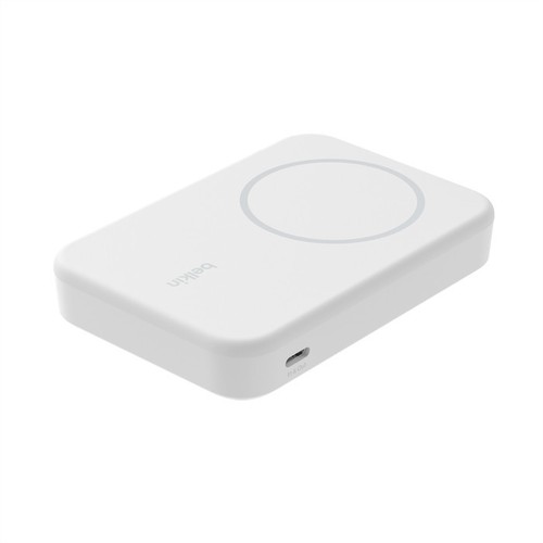 BATTERIE DE SECOURS INDUCTION 8.000 MAH MAGSAFE FONCTION STAND - BLANCHE - 3