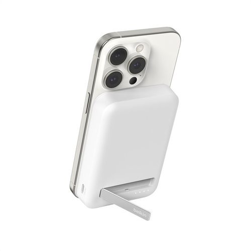 BATTERIE DE SECOURS INDUCTION 8.000 MAH MAGSAFE FONCTION STAND - BLANCHE - 2