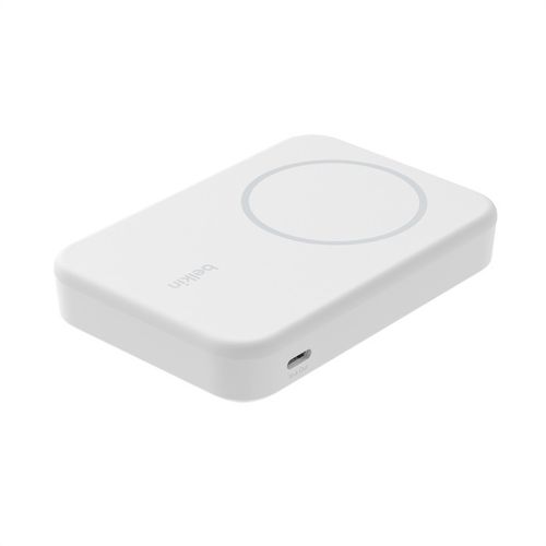 BATTERIE DE SECOURS INDUCTION 8.000 MAH MAGSAFE FONCTION STAND - BLANCHE - 3