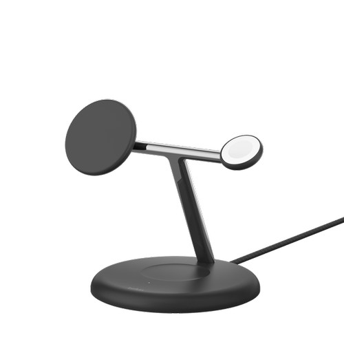 STATION DE RECHARGE 3-EN-1 AVEC INDUCTION Qi2 15W POUR IPHONE / AIRPODS - 4