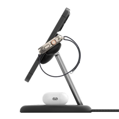 STATION DE RECHARGE 3-EN-1 AVEC INDUCTION  Qi2 15W POUR IPHONE / AIRPODS - 2