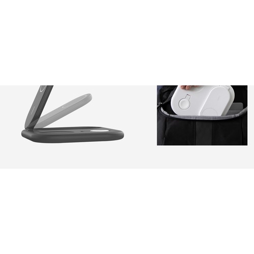 STATION DE RECHARGE RETRACTABLE 3-EN-1 AVEC INDUCTION POUR IPHONE / AIRPODS / WATCH - 4