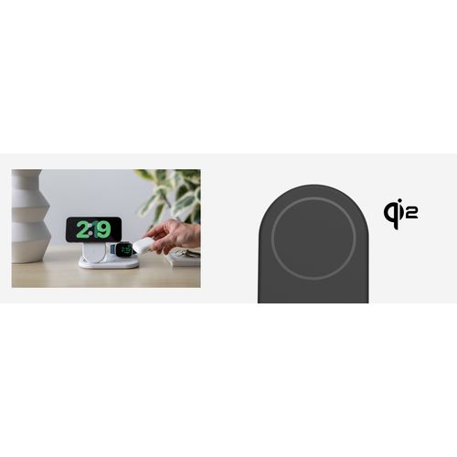 STATION DE RECHARGE RETRACTABLE 3-EN-1 AVEC INDUCTION POUR IPHONE / AIRPODS / WATCH - 3