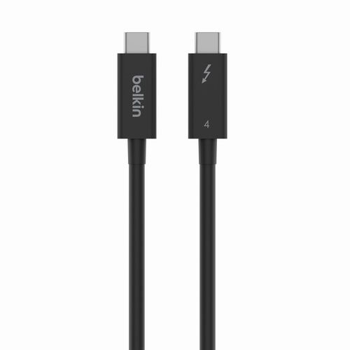 CABLE CHARGE  USB-C VERS USB-C - THUNDERBOLT 4 / USB.4 (40 Gbits/s) / PD 3.0 (100W) / 8K - 1M - NOIR - BELKIN - 2