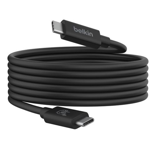 CABLE CHARGE  USB-C VERS USB-C - USB 4.0 (20 Gbits/s) / PD 3.0 (240W) / 4K - 2M - NOIR - BELKIN - 5